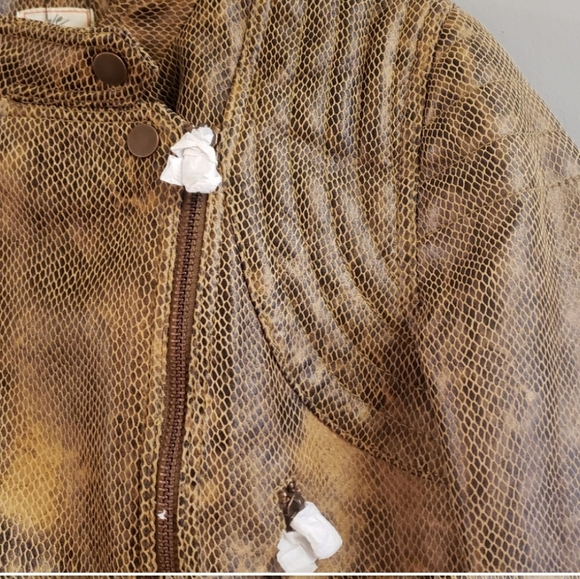 FREE PEOPLE SNAKE FÉNIX FAUX-LEATHER JACKET - Picture 8 of 12
